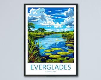 Everglades National Park Travel Print Wall Art Everglades National Park Wall Hanging Home Décor Everglades National Park Gift Art Lovers