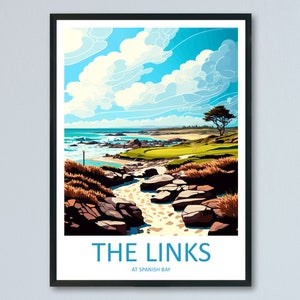 The Link At Spanish Bay Travel Print Wall Art The Link At Spanish Bay Wall Hanging Home Décor The Link At Spanish Bay Gift Art Lovers Golf