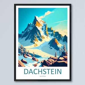 Dachstein Travel Print Dachstein Home Décor Dachstein Art Print Dachstein Wall Print For Austria Dachstein Gift For Doher Dachstein Wall Art