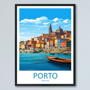 Porto Travel Print Wall Art Porto Wall Hanging Home Décor Porto Gift Art Lovers Portugal Art Lover Gift Porto Wall Décor Porto Travel Art
