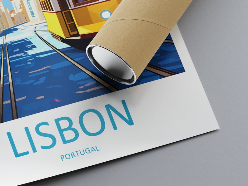 Lisbon Travel Print Wall Art Lisbon Wall Hanging Home Décor Lisbon Gift ...