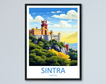 Sintra Travel Print Wall Art Sintra Wall Hanging Home Décor Sintra Gift Art Lovers Portugal Art Lover Gift Sintra Wall Décor Sintra Travel