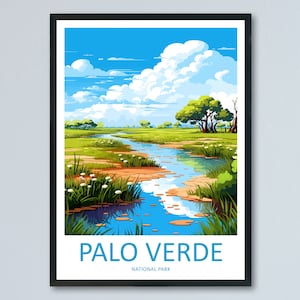 Palo Verde National Park Travel Print Wall Art Palo Verde National Park Wall Hanging Home Décor Palo Verde National Park Gift Art Costa Rica