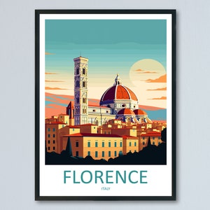 Florence Travel Print Wall Art Florence Italy Wall Hanging Home Decoration Florence Gift Art Lovers Wall Art Print Florence Italy Wall Print