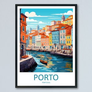 Porto Travel Print Wall Art Porto Wall Hanging Home Décor Porto Gift Art Lovers Portugal Art Lover Gift Porto Wall Décor Porto Travel Art
