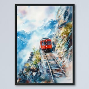 Pilatus watercolor poster Wall Art Pilatus Wall Hanging Home Décor Pilatus Gift Art Lovers Switzerland Art Lover Gift Switzerland wall art
