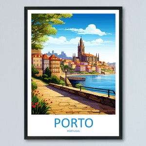 Porto Travel Print Wall Art Porto Wall Hanging Home Décor Porto Gift Art Lovers Portugal Art Lover Gift Porto Wall Décor Porto Travel Art