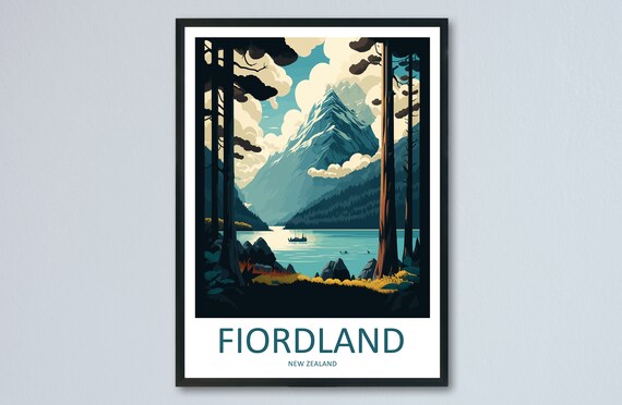 Fiordland Travel Print Wall Art Fiordland Wall Hanging Home - Etsy