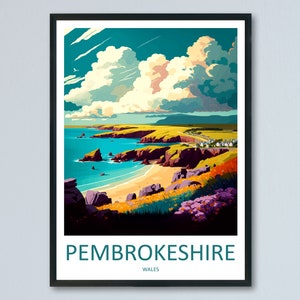 Pembrokeshire Print Pembrokeshire Home Decor Landscape Art Print Pembrokeshire Wall Art Nature Enthusiast Gift Wall Hanging Pembrokeshire