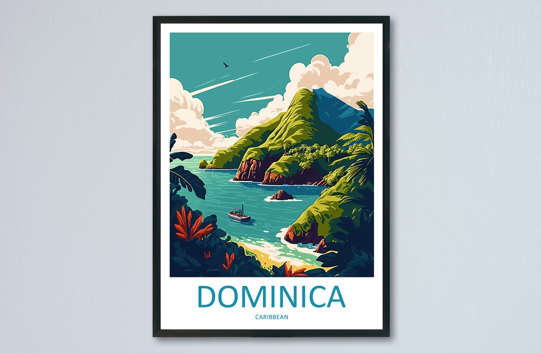Dominica Travel Print Wall Art Dominica Wall Hanging Home Décor