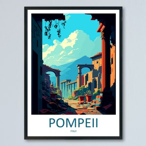 Pompeii Travel Print Wall Art Pompeii Italy Wall Hanging Home Decoration Pompeii Gift Art Lovers Wall Art Print Pompeii Italy Art Pompeii