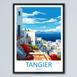 Tangier Travel Print Wall Art Tangier Wall Hanging Home Décor Tangier Gift Art Lovers Morocco Art Lover Gift Wall Art Morocco Art