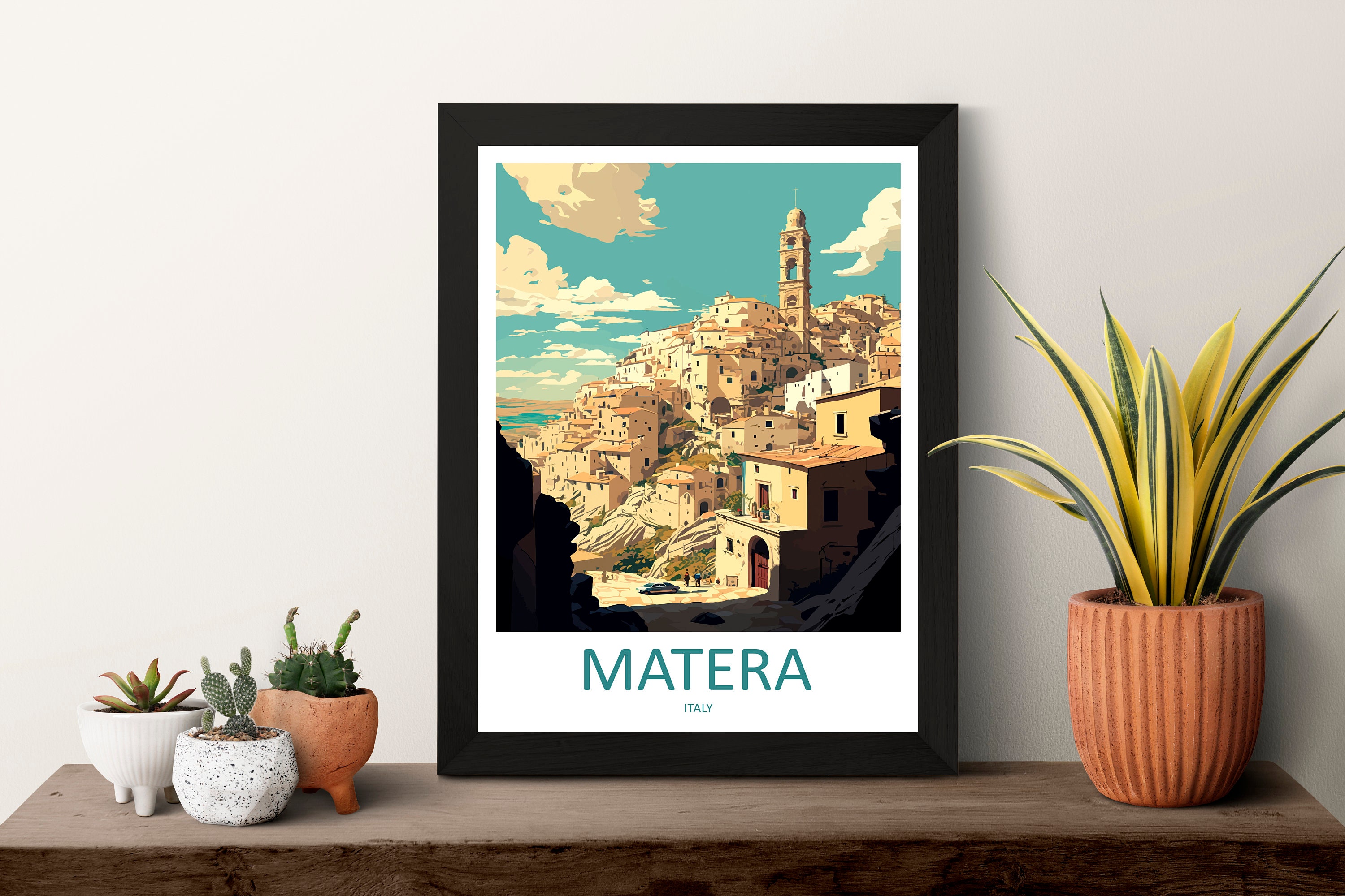 Art Home Matera Matera Matera Art Lover Décor Print Wall Gift - Print Art Travel Wall Matera Art Gift Hanging Lovers Matera Gift Etsy Italy Travel