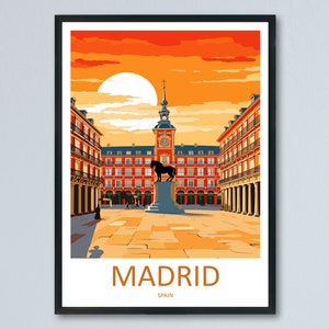 Madrid Travel Print Wall Art Madrid Wall Hanging Home Décor Madrid Gift Art Lovers Spagna Art Lover Gift Madrid Wall Decor Madrid Spagna Print
