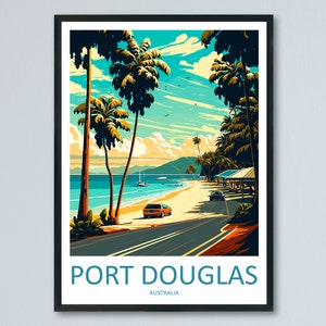 Port Douglas Travel Print Wall Art Port Douglas Wall Hanging Home Décor Port Douglas Gift Art Lovers Wall Art Australia Travel Print