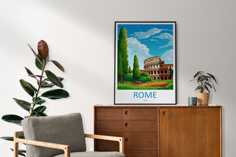 Wall Prints Rome Rome Travel Print Wall Art Rome Wall Hanging Home Décor Rome Gift Art ...
