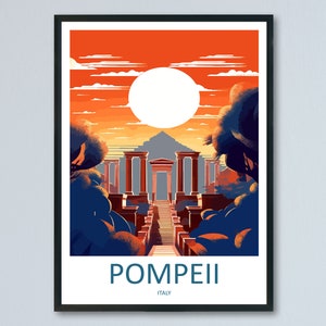 Pompeii Travel Print Wall Art Pompeii Italy Wall Hanging Home Decoration Pompeii Gift Art Lovers Wall Art Print Pompeii Italy Art Pompeii