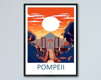 Pompeii Travel Print Wall Art Pompeii Italy Wall Hanging Home Decoration Pompeii Gift Art Lovers Wall Art Print Pompeii Italy Art Pompeii