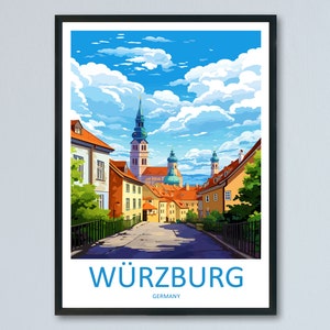 Würzburg Travel Print Wall Art Würzburg Wall Hanging Home Decor Würzburg Gift Art Lovers Wall Art Print Art Würzburg Germany