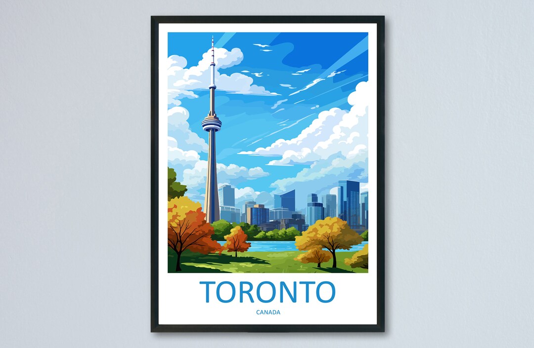 Toronto Travel Print Wall Art Toronto Wall Hanging Home Décor Toronto