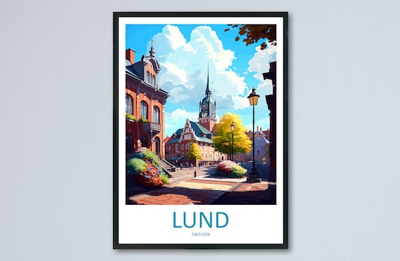 besejret Vaccinere Analytisk Lund Travel Print Wall Art Lund Wall Hanging Home Décor Lund - Etsy