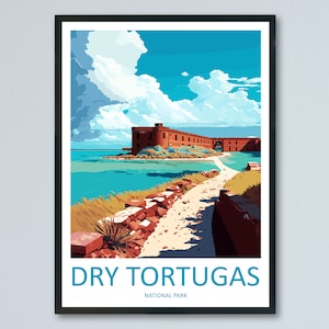 Dry Tortugas National Park Travel Print Wall Art Dry Tortugas National Park Wall Hanging Home Décor Dry Tortugas National Park Gift Art