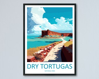 Dry Tortugas National Park Travel Print Wall Art Dry Tortugas National Park Wall Hanging Home Décor Dry Tortugas National Park Gift Art