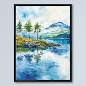 Connemara Watercolor Poster Wall Art Connemara Wall Hanging Home Décor Connemara Gift Art Lovers Ireland Wall Art Connemara Travel Poster