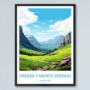 Ordesa Y Monte Perdido Parque Nacional Viaje Impresión Pared Arte Ordesa Y Monte Perdido Pared Colgante Decoración Del Hogar Ordesa Y Monte Perdido Arte De Regalo