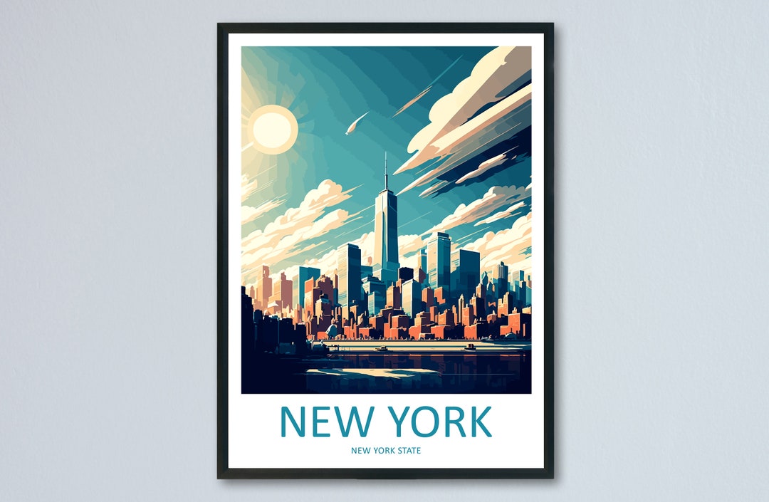 New York Travel Print Wall Art New York Wall Hanging Home Décor New