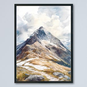 Ben Nevis watercolor poster Wall Art Ben Nevis Wall Hanging Home Décor Ben Nevis Gift Art Lovers Scotland Art Lover Gift Scotland wall art