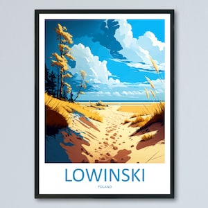 Lowinski Travel Print Wall Art Lowinski Wall Hanging Home Décor Lowinski Gift Art Lovers Poland Art Lover Gift Lowinski vTravel Wall Art