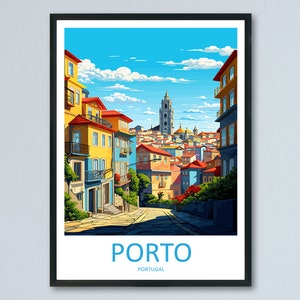 Porto Travel Print Wall Art Porto Wall Hanging Home Décor Porto Gift Art Lovers Portugal Art Lover Gift Porto Wall Décor Porto Travel Art
