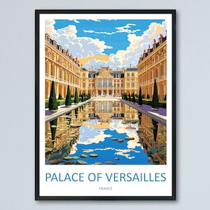 Versailles Palace Travel Print Wall Art West Versailles Palace Wall Hanging Home Decoration Versailles Palace Gift Art Lovers Wall Art Print