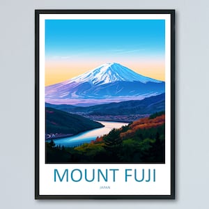 Mount Fuji Travel Print Wall Art Mount Fuji Wall Hanging Home Décor Mount Fuji Gift Art Lovers Art Lover Gift Japan Travel Gift