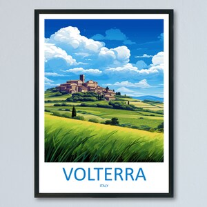 Volterra Travel Print Wall Art Volterra Italy Wall Hanging Home Decoration Volterra Gift Art Lovers Wall Art Print Volterra Italy