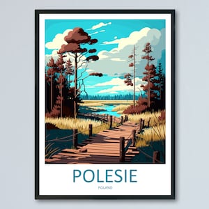 Polesie Travel Print Wall Art Polesie Wall Hanging Home Décor Polesie Gift Art Lovers Poland Art Lover Gift Polesie Travel Wall Art