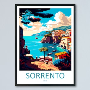 Sorrento Travel Print Wall Art Sorrento Wall Hanging Home Décor Sorrento Gift Art Lovers Italy Art Lover Gift Sorrento Print Sorrento Art