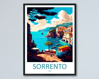 Sorrento Travel Print Wall Art Sorrento Wall Hanging Home Décor Sorrento Gift Art Lovers Italy Art Lover Gift Sorrento Print Sorrento Art