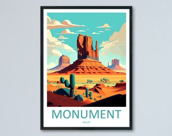 Stampa da parete con viaggio nella Monument Valley, decorazione da parete della Monument Valley, decorazione per la casa, regalo artistico dell'Arizona, amanti della Monument Valley, arte del deserto dell'Arizona