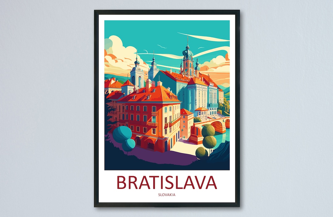 Bratislava Travel Print Bratislava Home Décor Bratislava Art Print