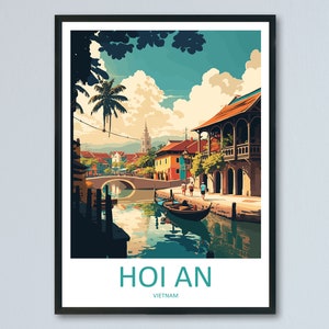 Hoi An Travel Print Wall Art Hoi An Wall Hanging Home Décor Hoi An Gift Art Lovers Vietnam Art Lover Gift Hoi An Wall Art For Vietnam Lover