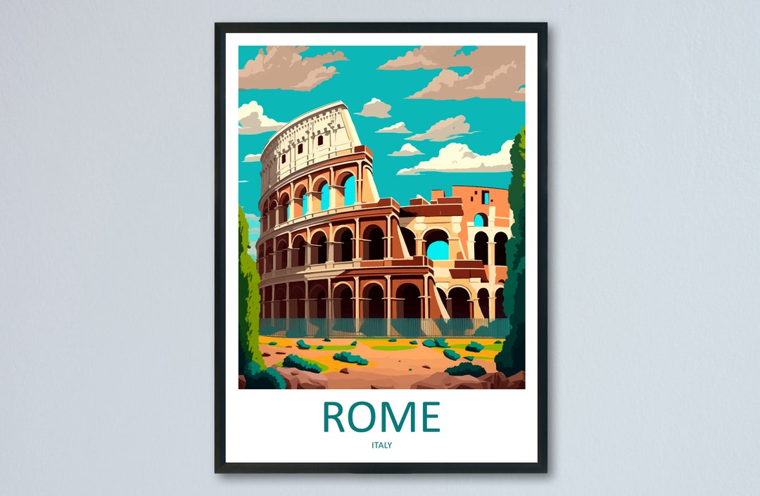 Wall Prints Rome Rome Travel Print Wall Art Rome Wall Hanging Home Décor Rome Gift Art ...