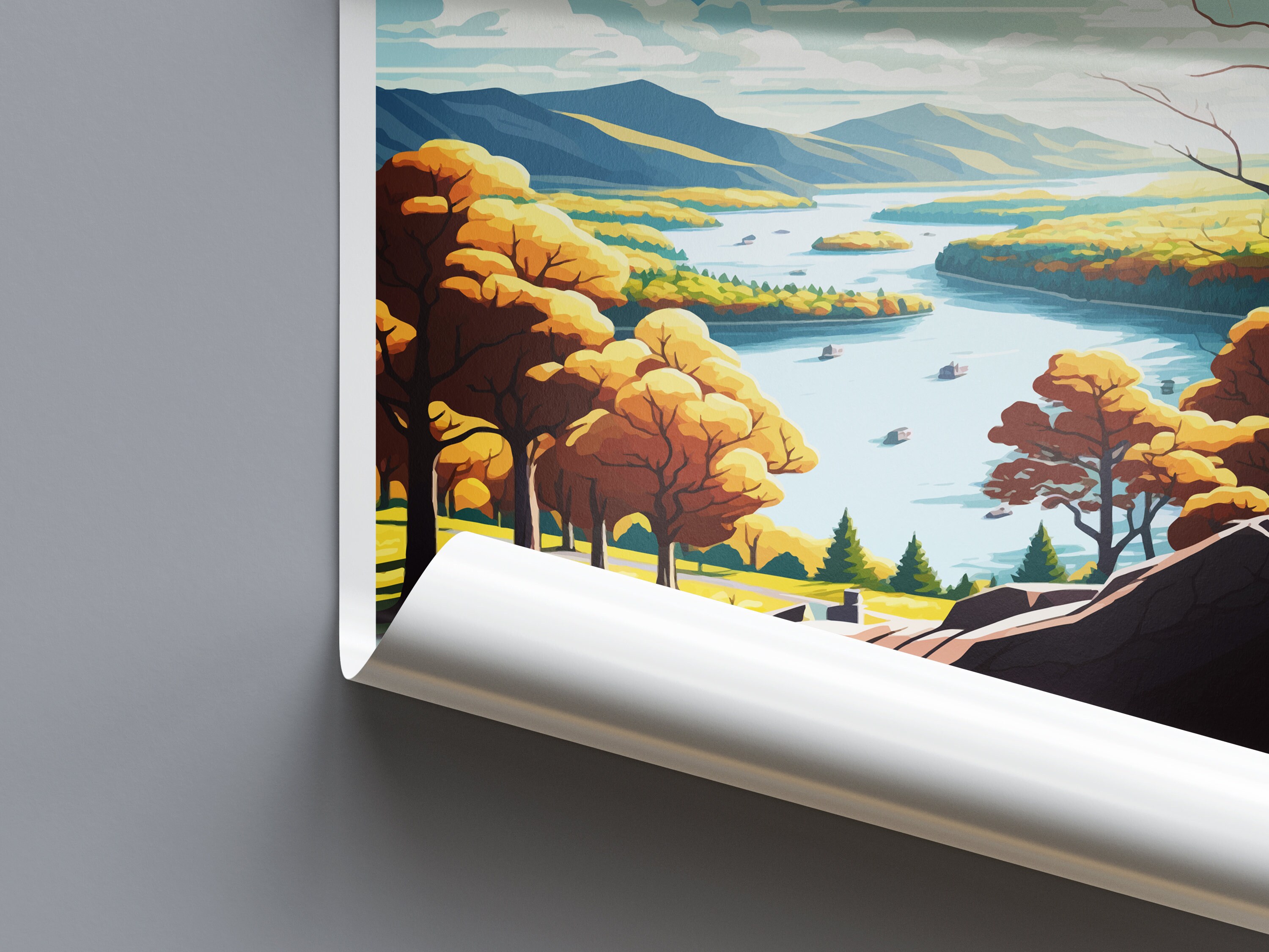 Discover Hudson Valley Travel Poster