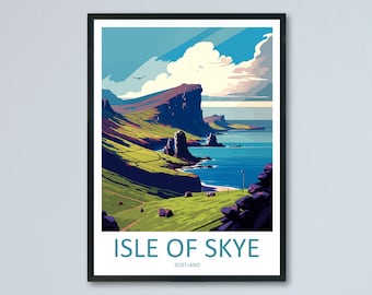 Isle Of Skye Travel Print Wall Art Isle Of Skye Wall Hanging Home Décor Isle Of Skye Gift Art Lovers Scotland Art Lover Gift Isle Of Skye