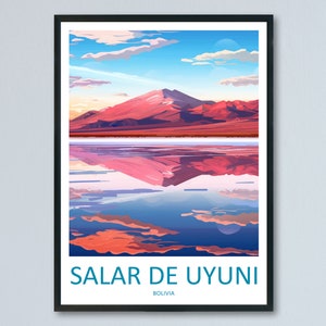 Salar de Uyuni Travel Print Wall Art Salar de Uyuni Hanging Home Decoration Salar de Uyuni Gift Art Lovers Wall Art Print Art Salar de Uyuni