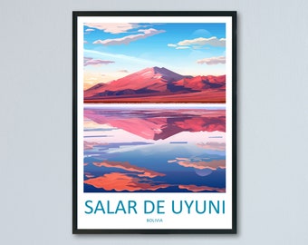 Salar de Uyuni Travel Print Wall Art Salar de Uyuni Hanging Home Decoration Salar de Uyuni Gift Art Lovers Wall Art Print Art Salar de Uyuni