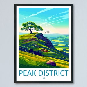 Peak District Print Peak District Home Decor Landscape Art Print Peak District Wall Art Nature Enthusiast Gift Wall Hanging Peak District UK