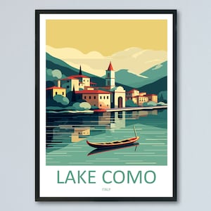 Comer See Reise Print Wand Kunst Comer See Italien Wandbehang Dekoration Comer See Geschenk Kunstliebhaber Wand Kunst Como See Italien Kunst