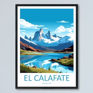 El Calafate Travel Print Wall Art El Calafate Wall Hanging Home Decor El Calafate Gift Art Lovers Wall Art Print Art El Calafate Artwork